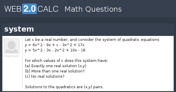 View question - system