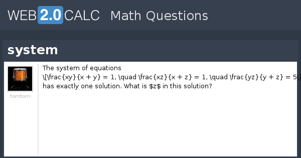 View question - system
