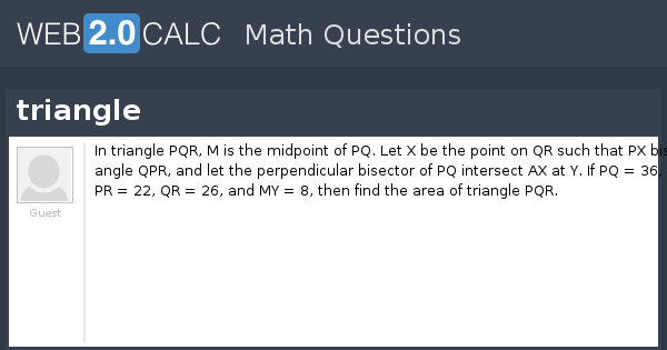 View question - triangle