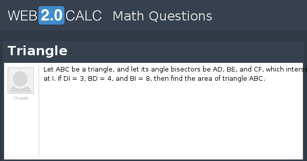 View question - Triangle