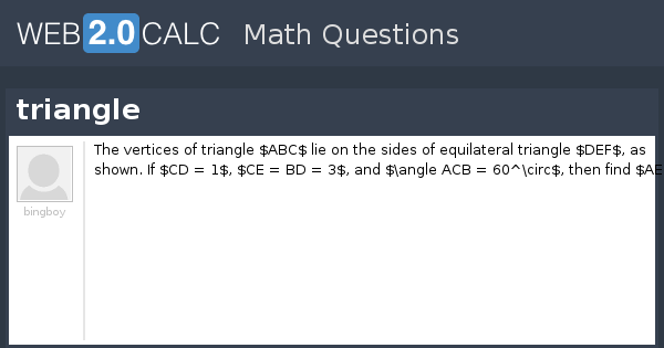 View question - triangle