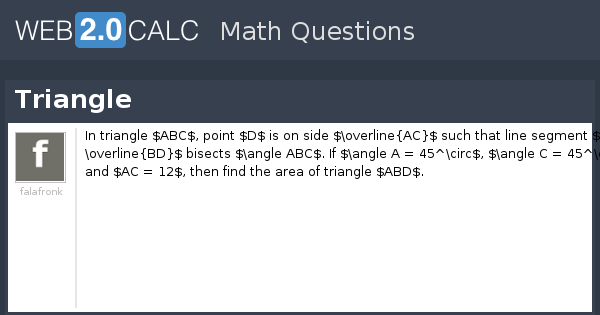 View question - Triangle