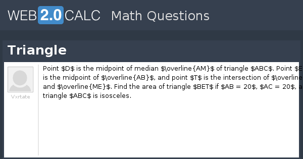 View question - Triangle