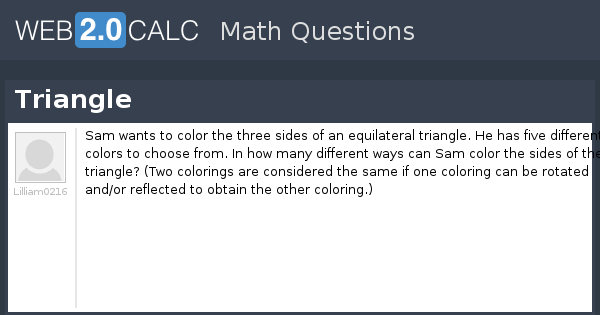 View question - Triangle