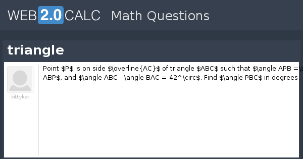 View question - triangle