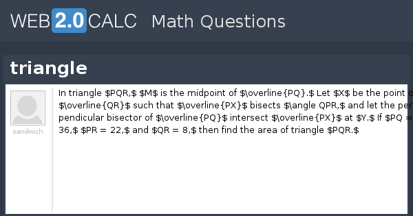 View question - triangle