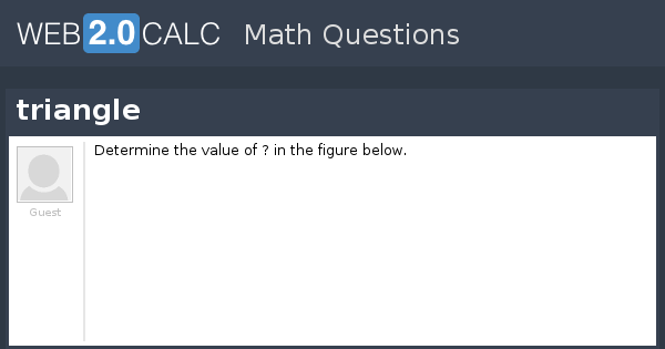 View question - triangle