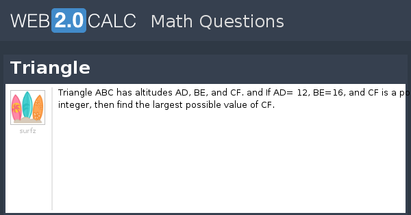 View question - Triangle