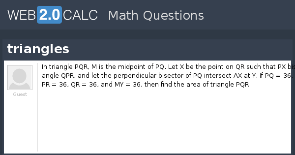 View question - triangles