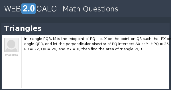 View question - Triangles