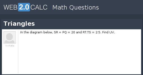 View question - Triangles