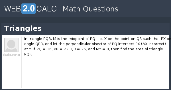 View question - Triangles
