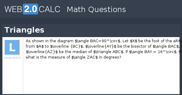 View question - Triangles