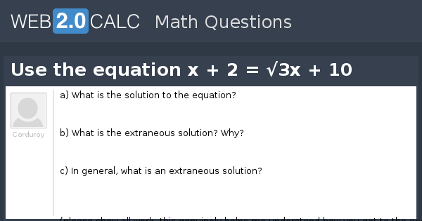 view-question-use-the-equation-x-2-3x-10