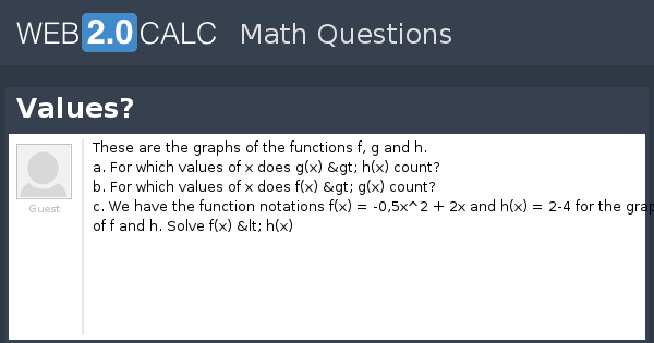 View Question Values