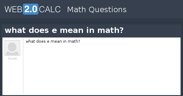 What is mean in math