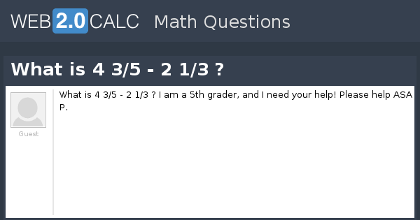 View Question What Is 4 3 5 2 1 3
