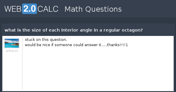 View Question What Is The Size Of Each Interior Angle In A