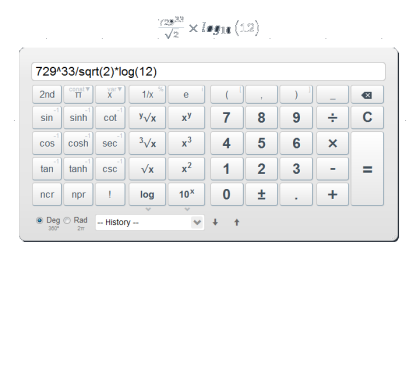 Online Scientific Calculator With Fractions And Exponents